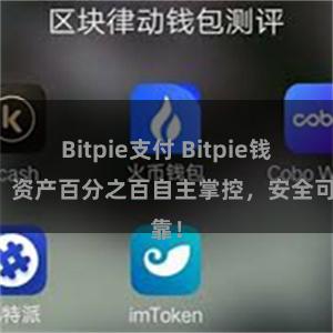 Bitpie支付 Bitpie钱包：资产百分之百自主掌控，安全可靠！