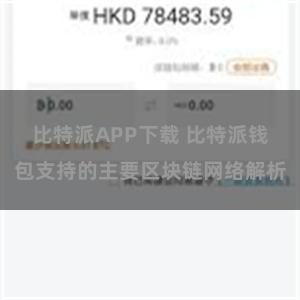 比特派APP下载 比特派钱包支持的主要区块链网络解析