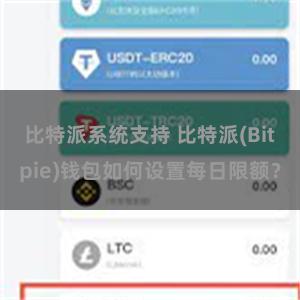 比特派系统支持 比特派(Bitpie)钱包如何设置每日限额？