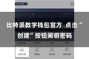 比特派数字钱包官方  点击“创建”按钮阐明密码